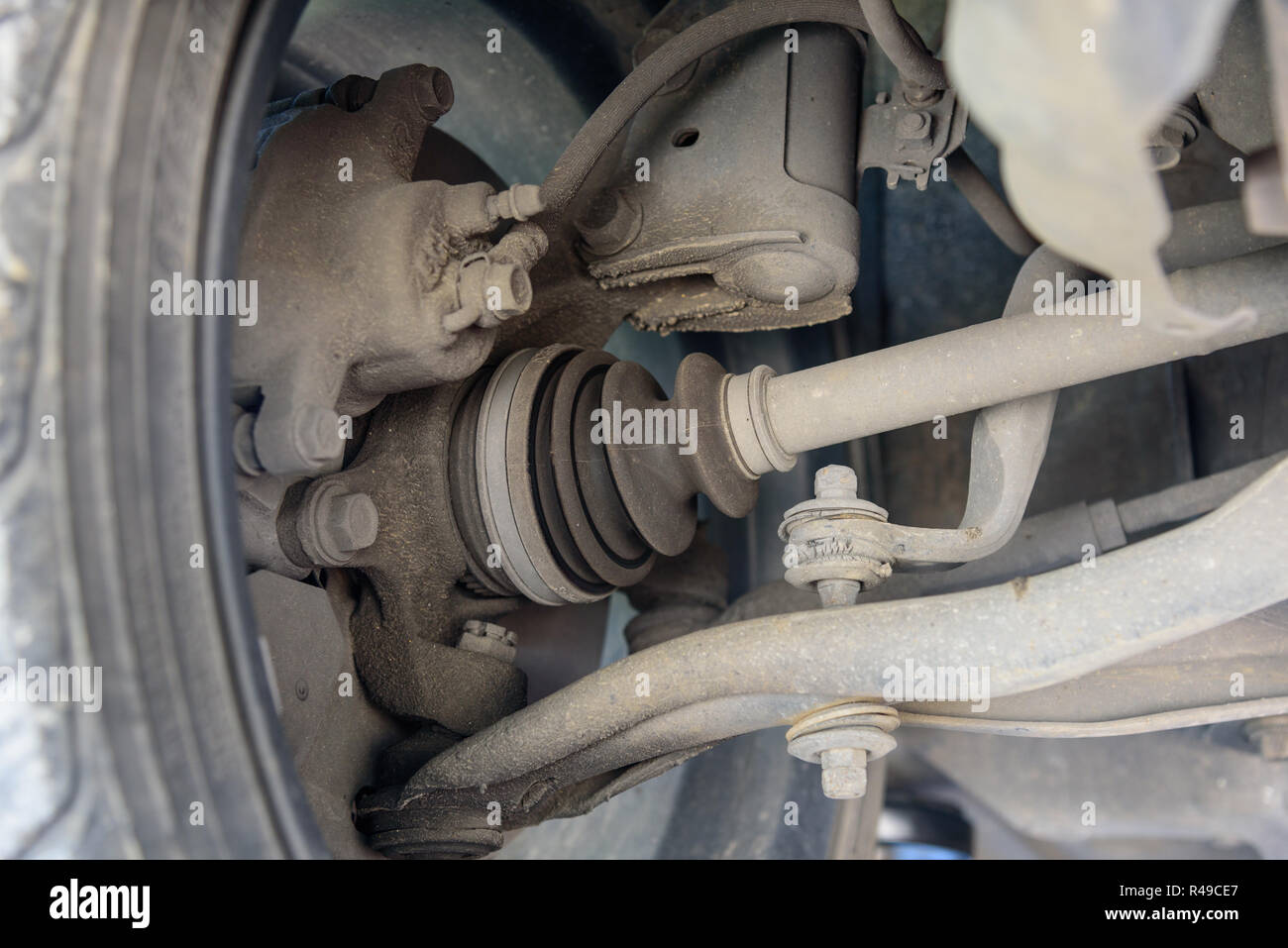 Old Defective Drive Shaft Boot Kit of car Stock Photo Alamy