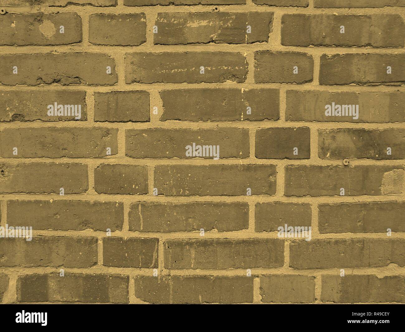 Red bricks sepia Stock Photo - Alamy