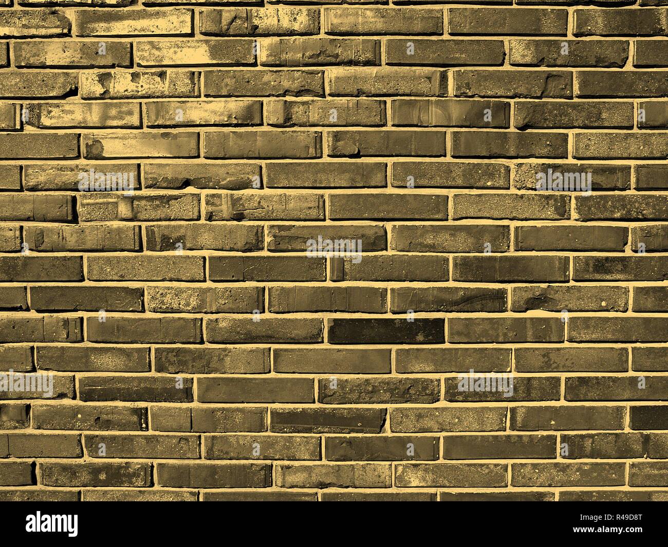 Brick wall sepia Stock Photo - Alamy