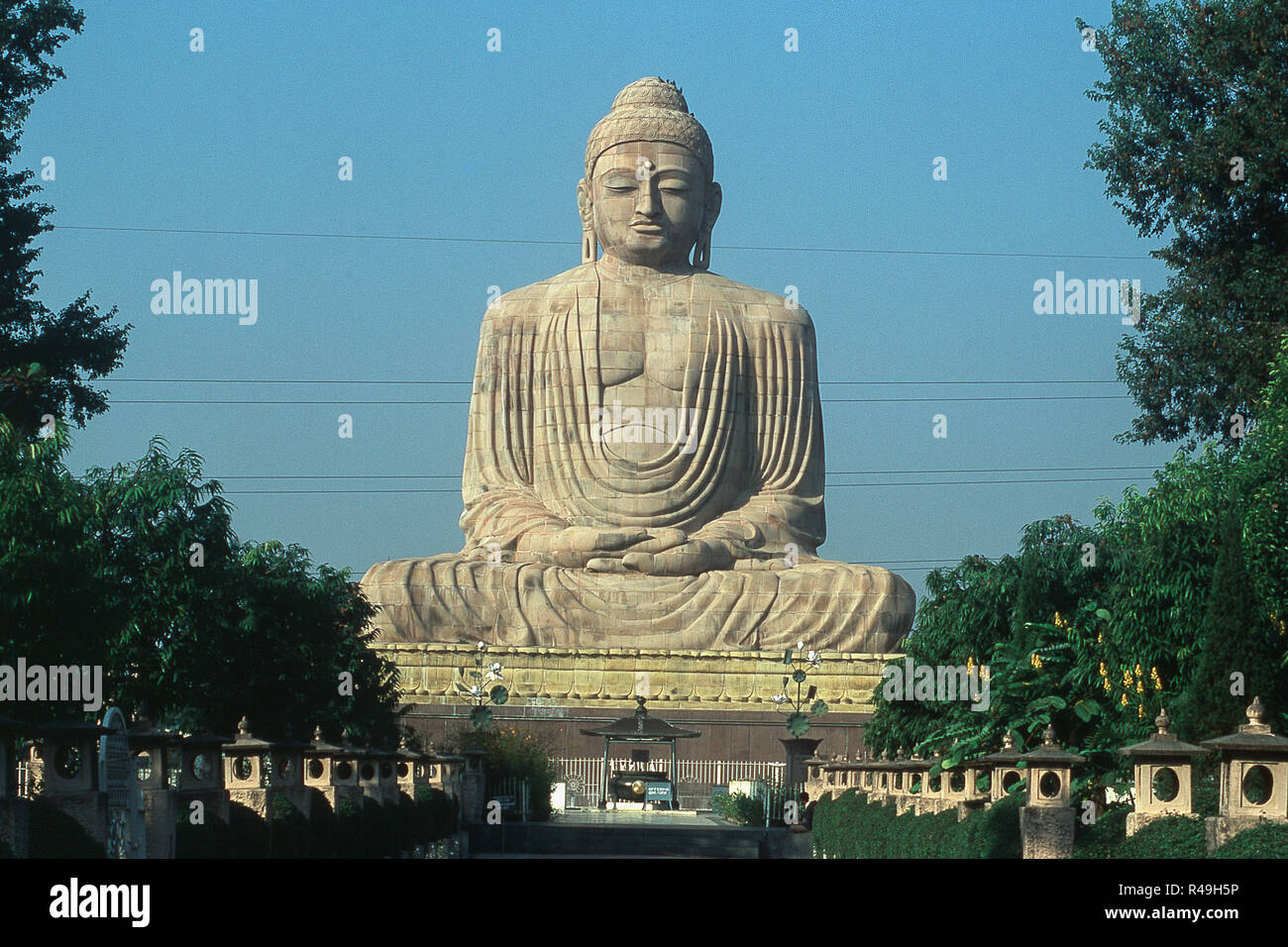 The great Buddha Statue at Bodh Gaya, Bihar, India, Asia Stock Photo