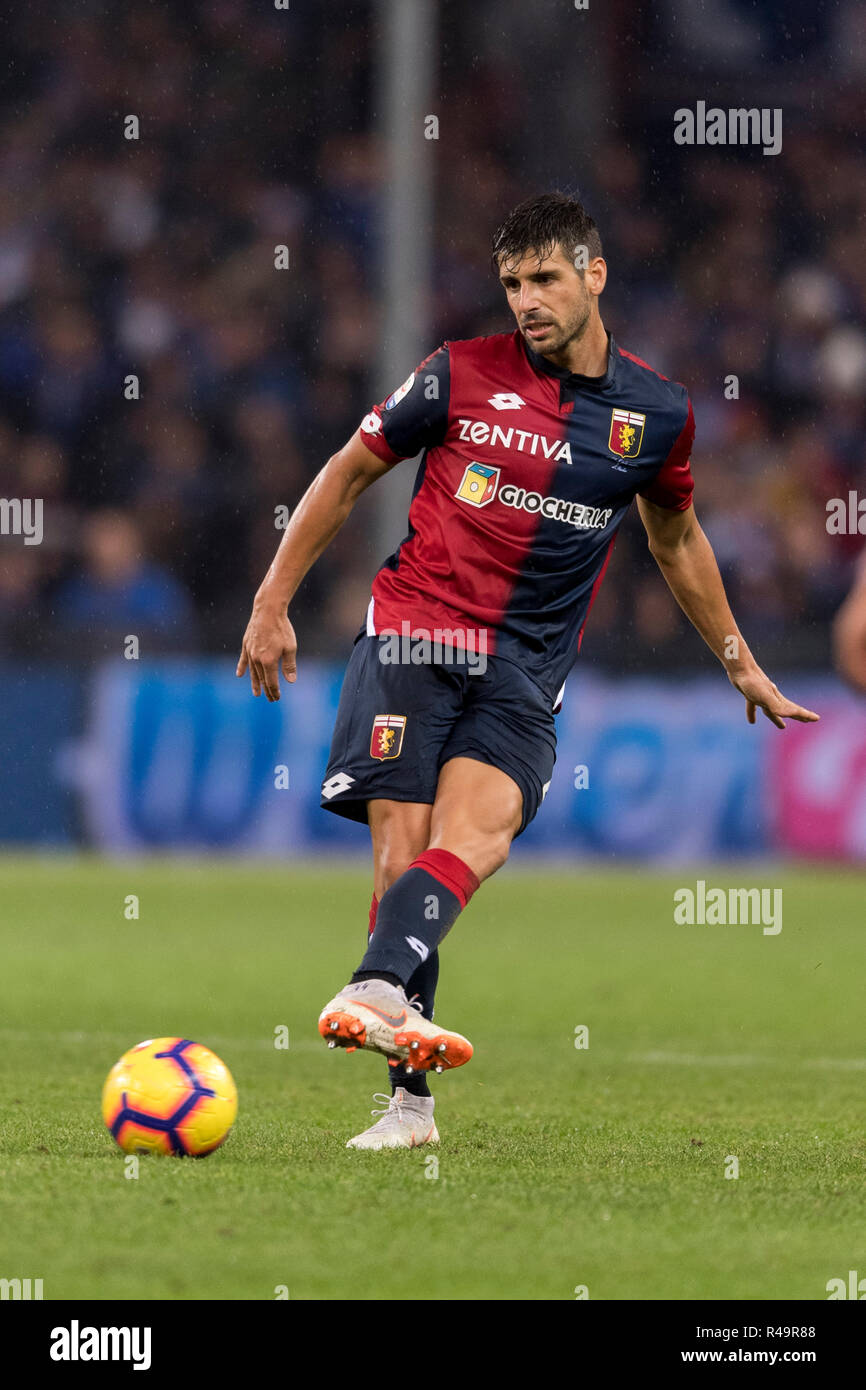 Miguel Veloso of Genoa CFC controls the ball during the Serie A