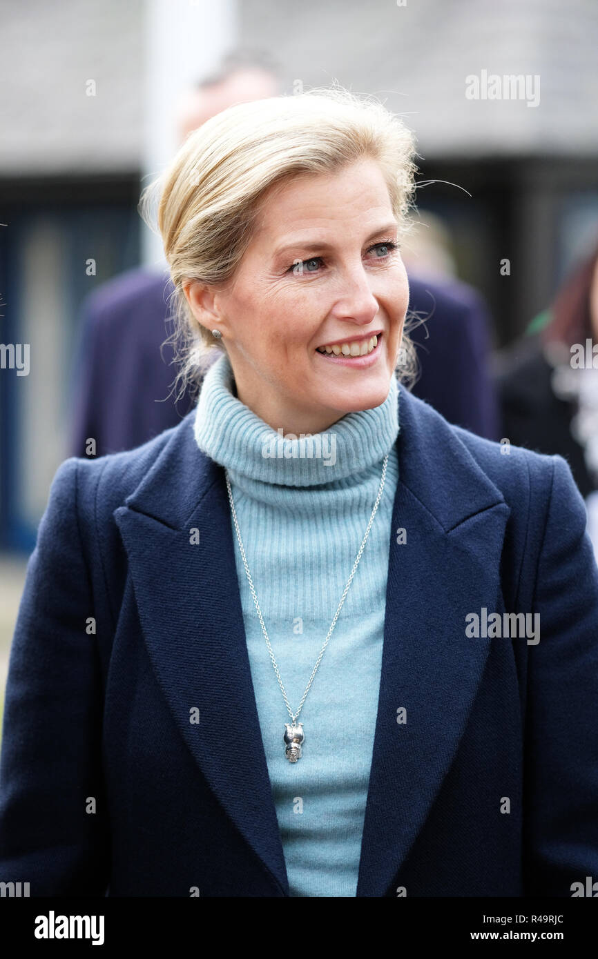 Royal Welsh Showground, Builth Wells, Powys, Wales, UK - Winter Fair - Monday 26th November 2018 - HRH The Countess of Wessex visits the Royal Welsh Winter Fair - Photo Steven May / Alamy Live News Stock Photo