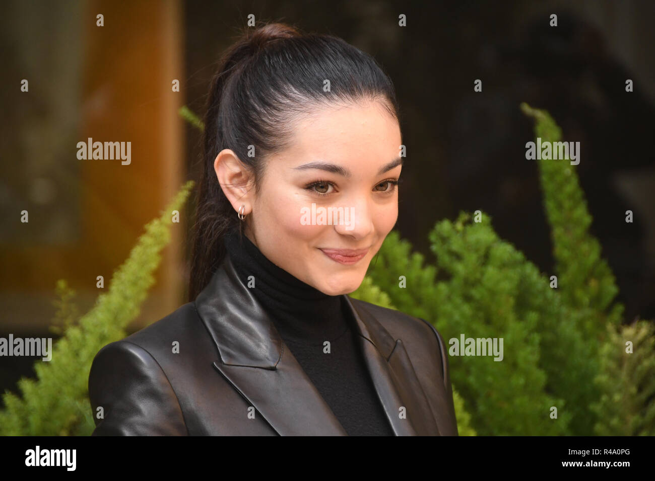 Rome 26 Nov 2018 - Hotel Visconti - Presentation film "SE SON ROSE"  Mariasole Pollio in the role of Yolanda Credit: Giuseppe Andidero Credit:  Giuseppe Andidero/Alamy Live News Stock Photo - Alamy