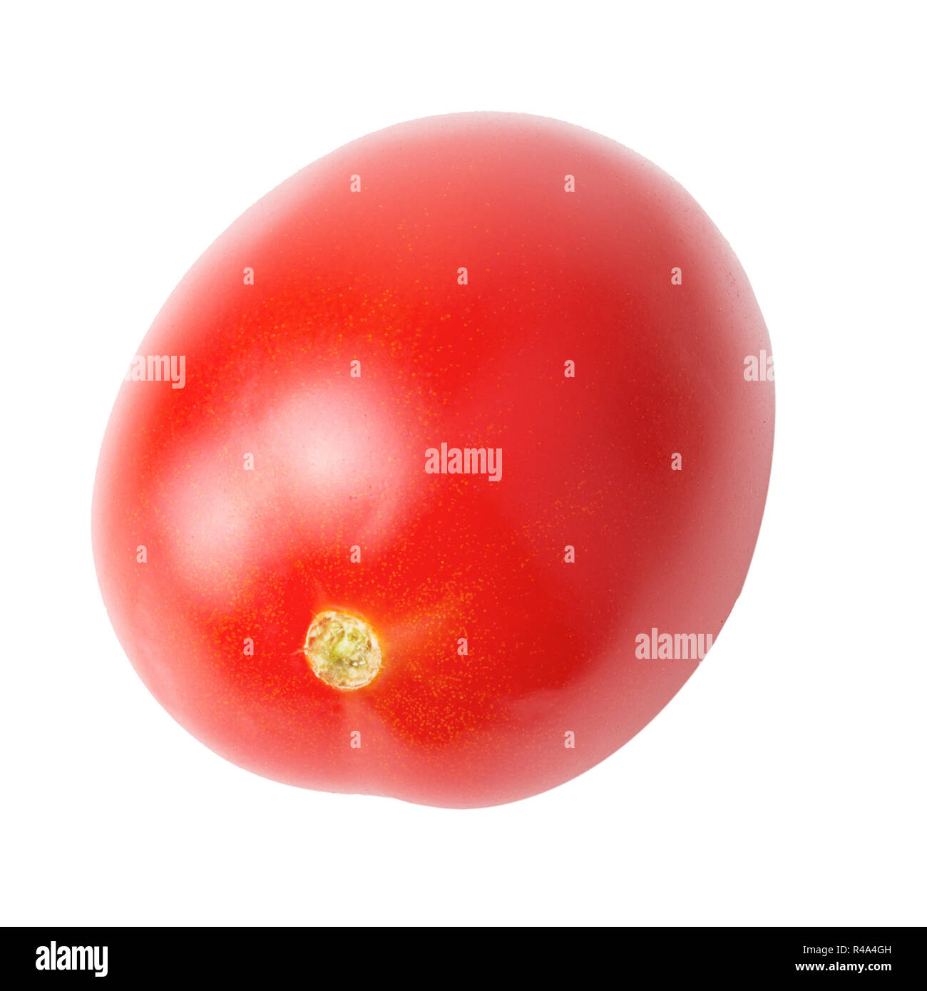 One tomato isolated on white background with clipping path as package ...