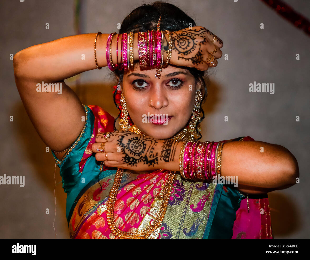 Tamil Hindu Wedding ceremony in a Dortmund Temple in Germany Stock