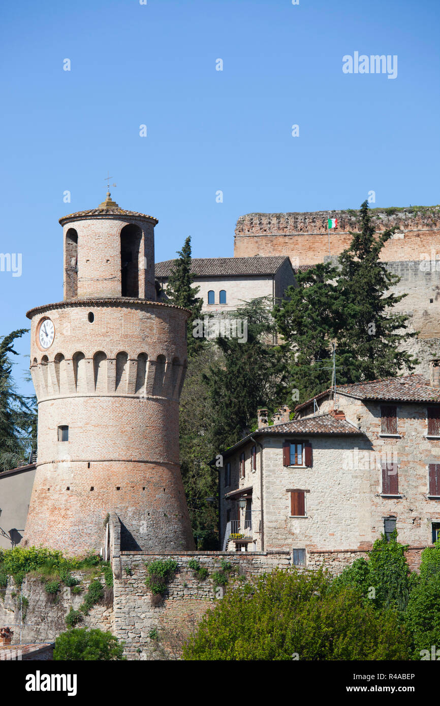 medieval fortress, castrocaro terme, emilia romagna, italy, europe Stock Photo