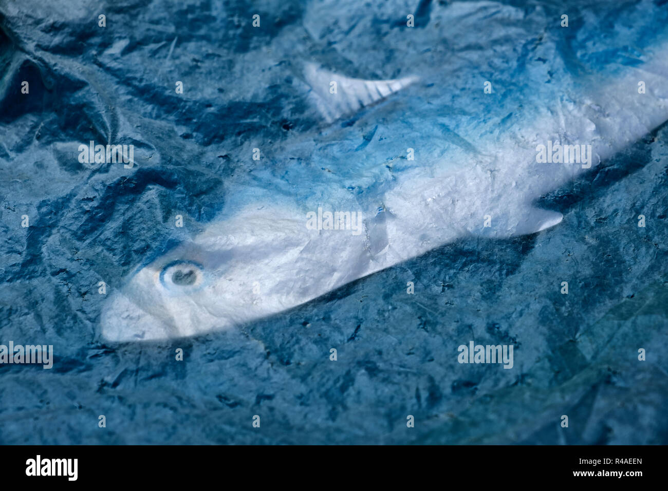 Oceanic plastic concept. Stock Photo