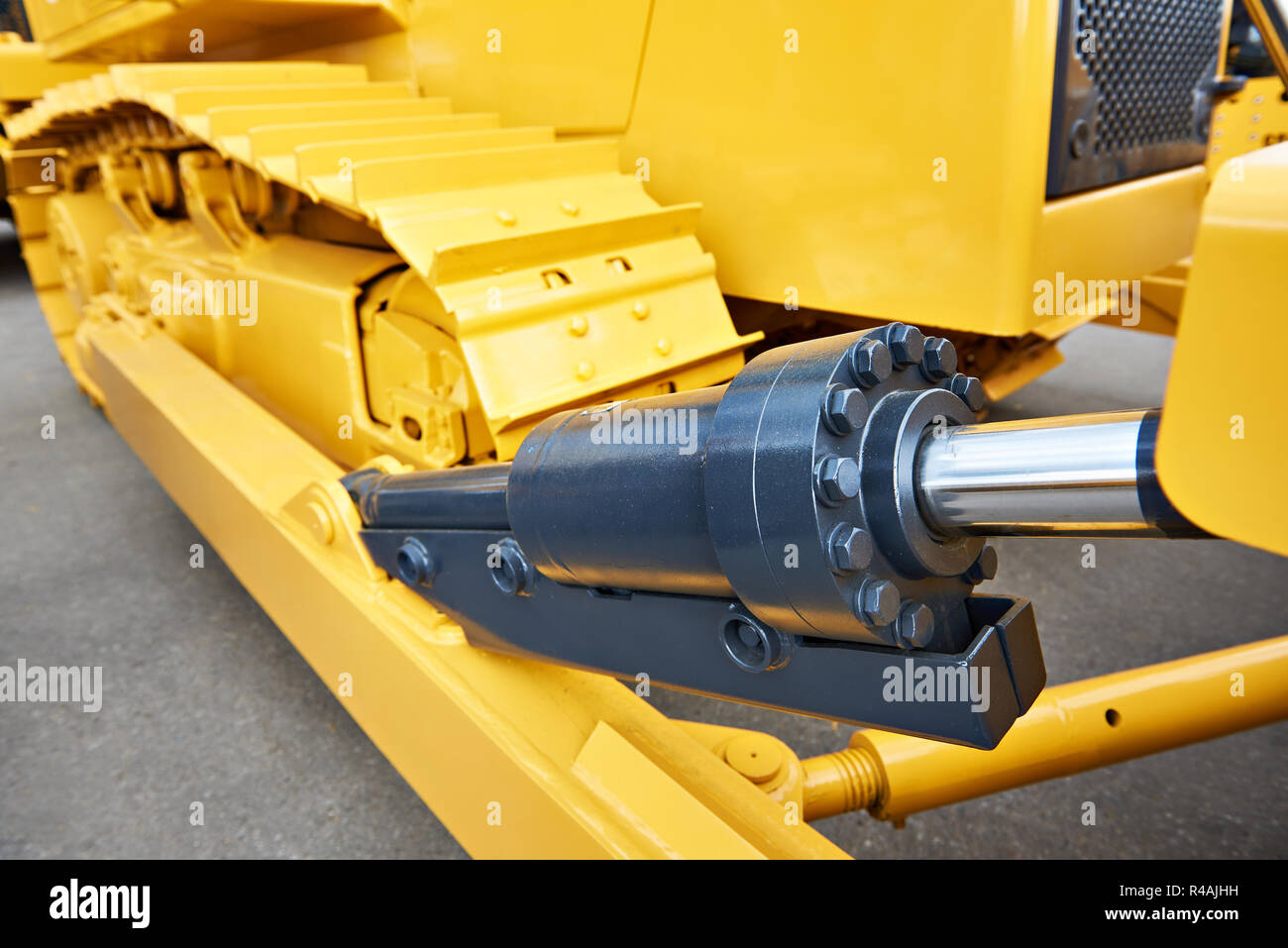 Hydraulic Cylinder Front Loader Stock Photo Alamy