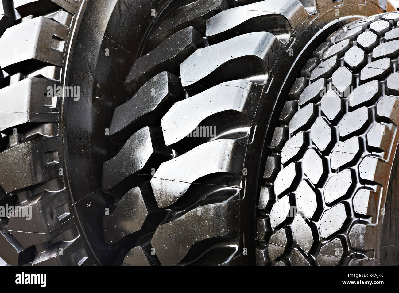 Black rubber tire for tractors and excavator background Stock Photo Alamy