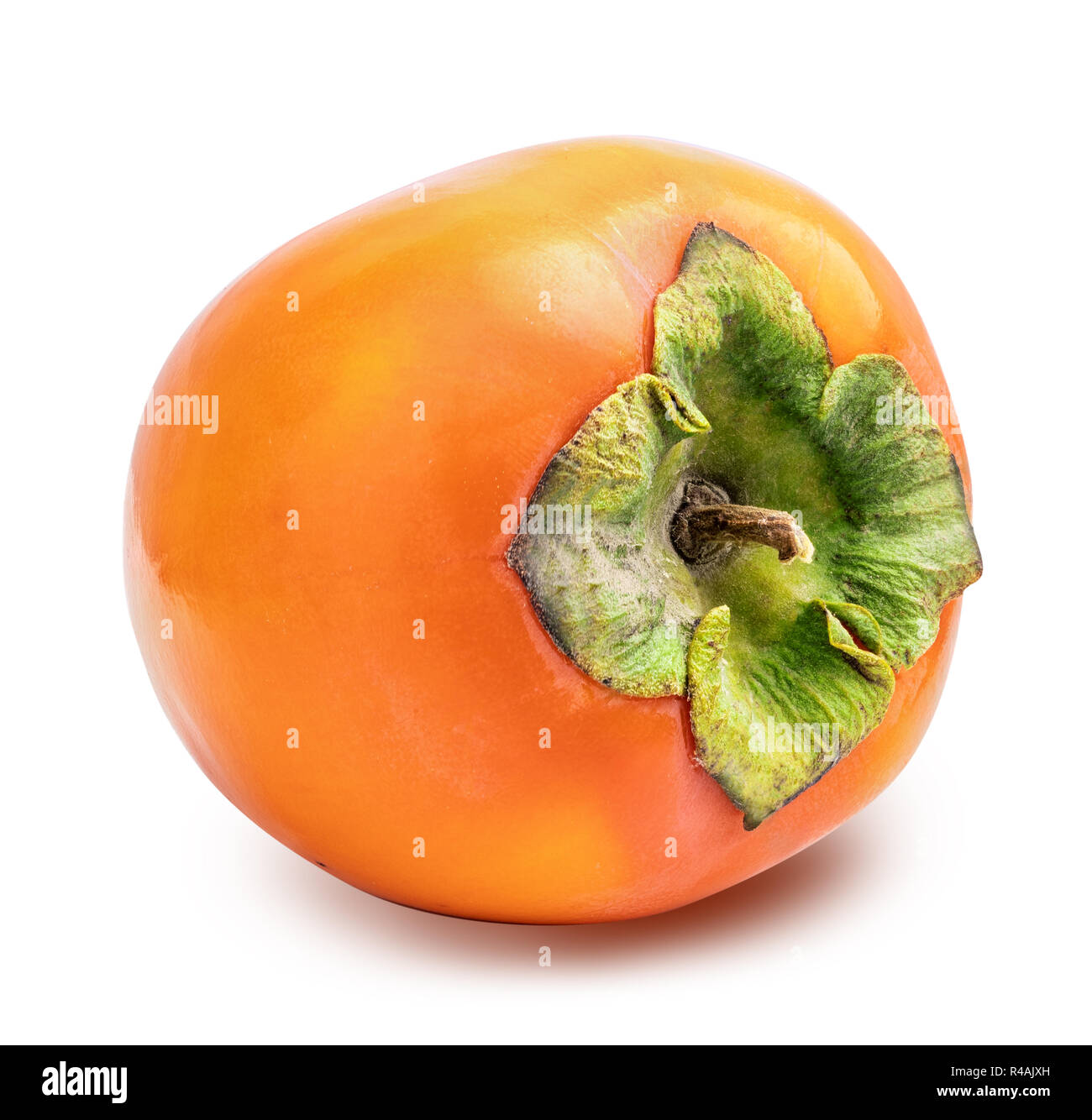 Persimmon isolated on white background. Clipping path Stock Photo