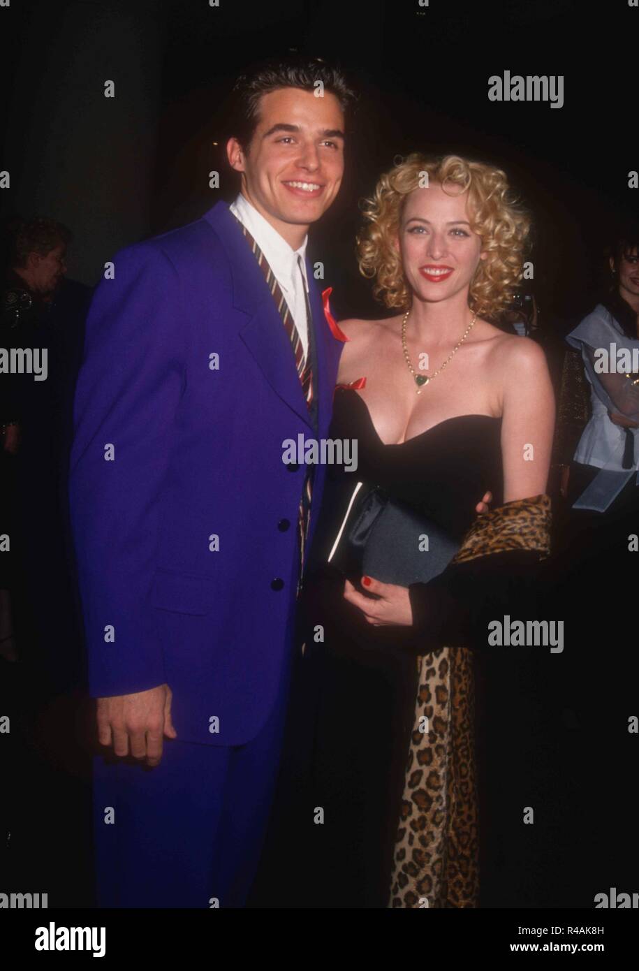 BEVERLY HILLS, CA FEBRUARY 26 Actor Antonio Sabato Jr. and actress Virginia Madsen attend the