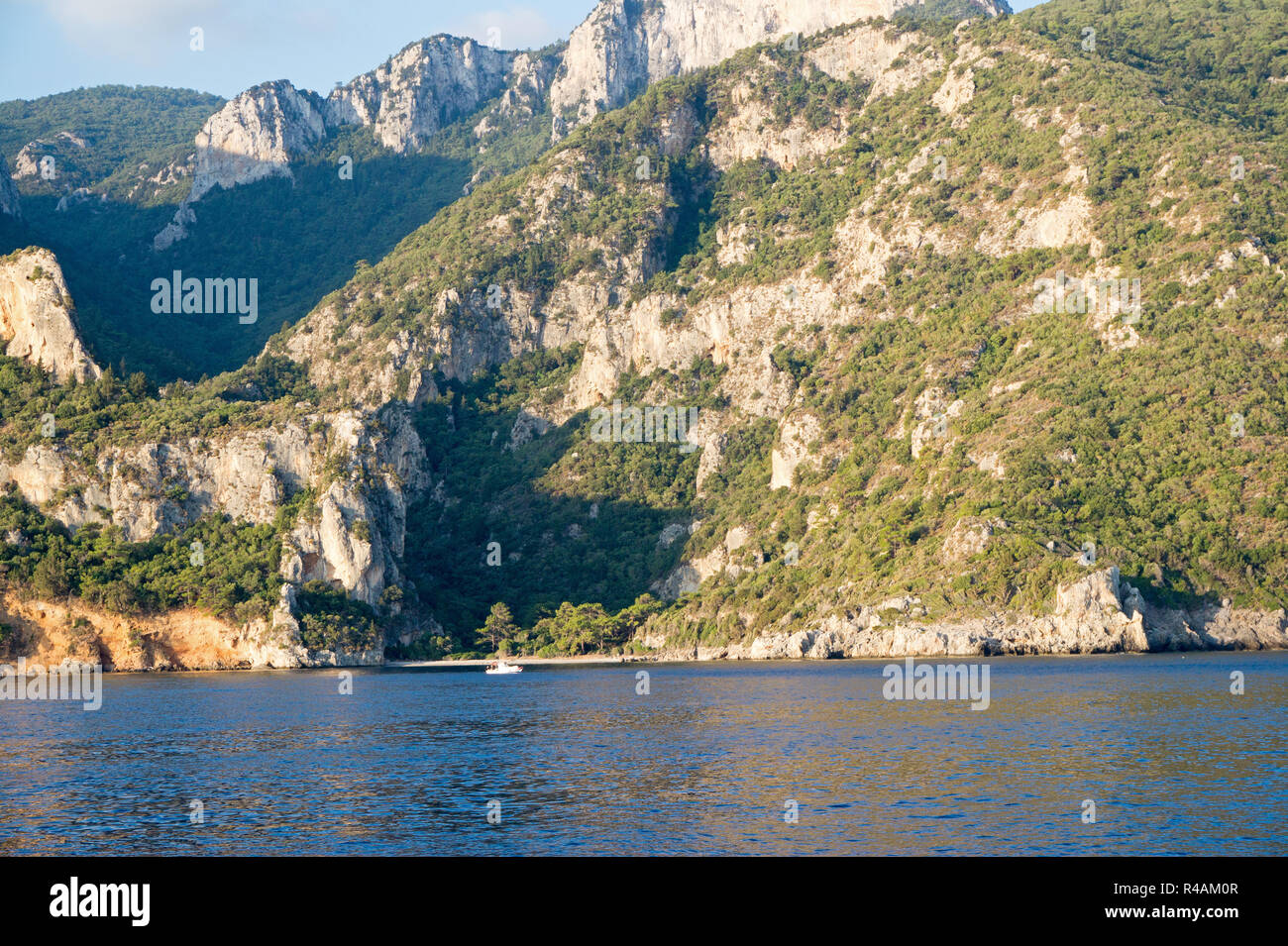 Scenic view of Datca Peninsula near Kormen, Marmaris Turkey Stock Photo