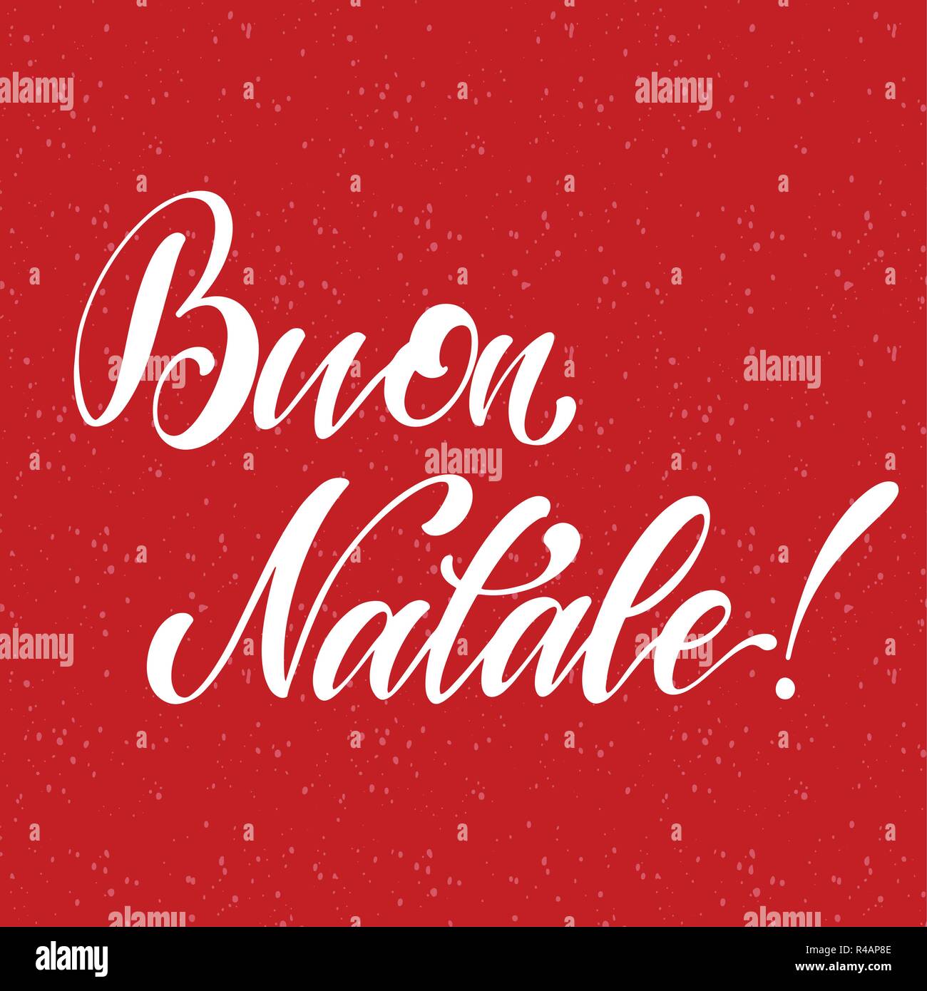 Merry Christmas Lettering on italian language. Elements for invitations