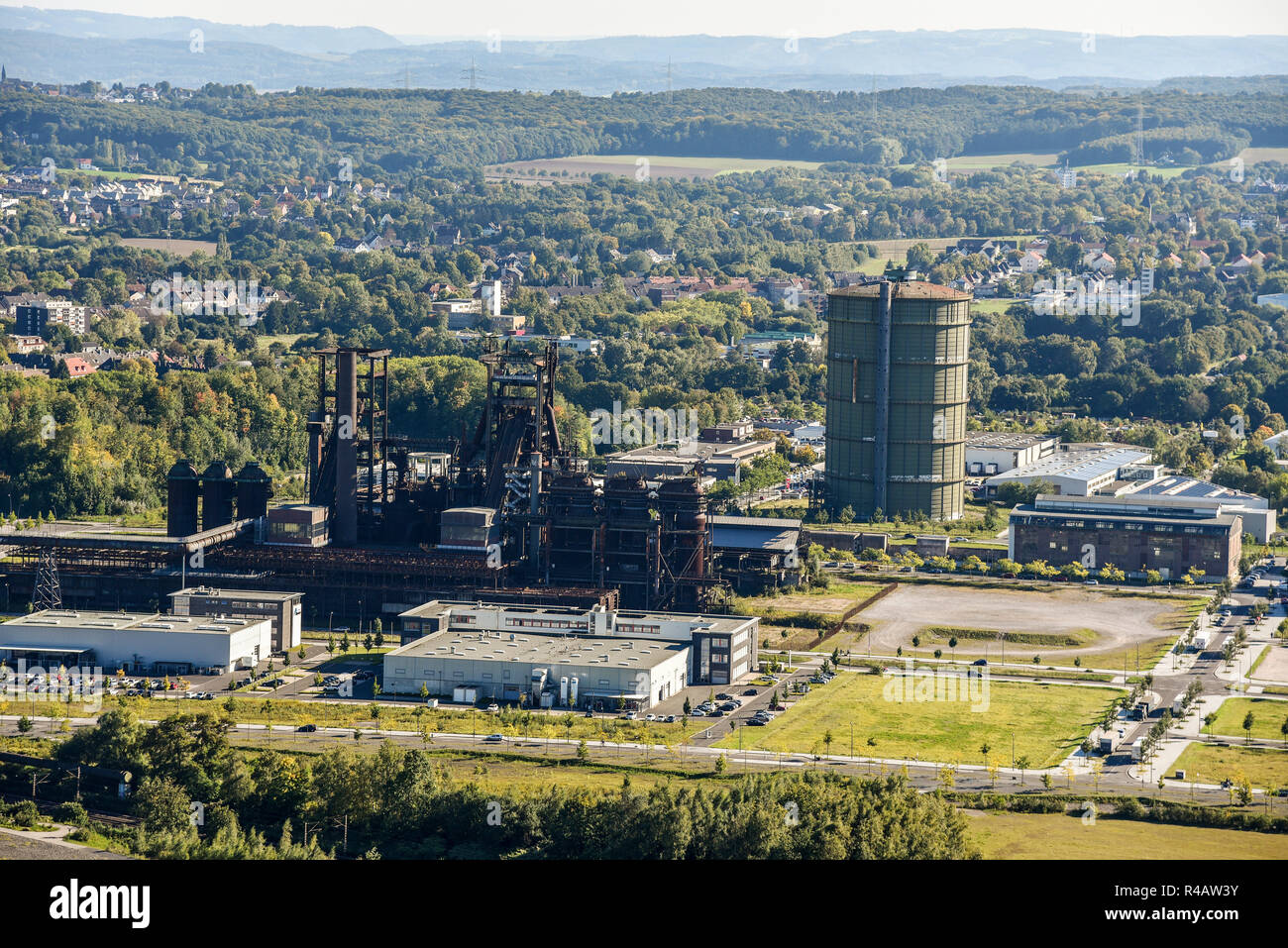 Phoenix West, Hoesch, industrial area, Hoerde, Dortmund, Ruhr district, North Rhine-Westphalia, Germany, Dortmund-Hörde Stock Photo