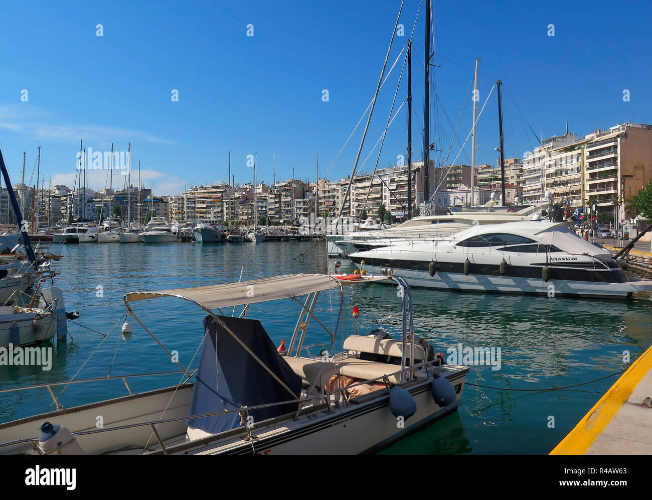 Marina, Piraeus, Athen, Griechenland, Piräus Stock Photo