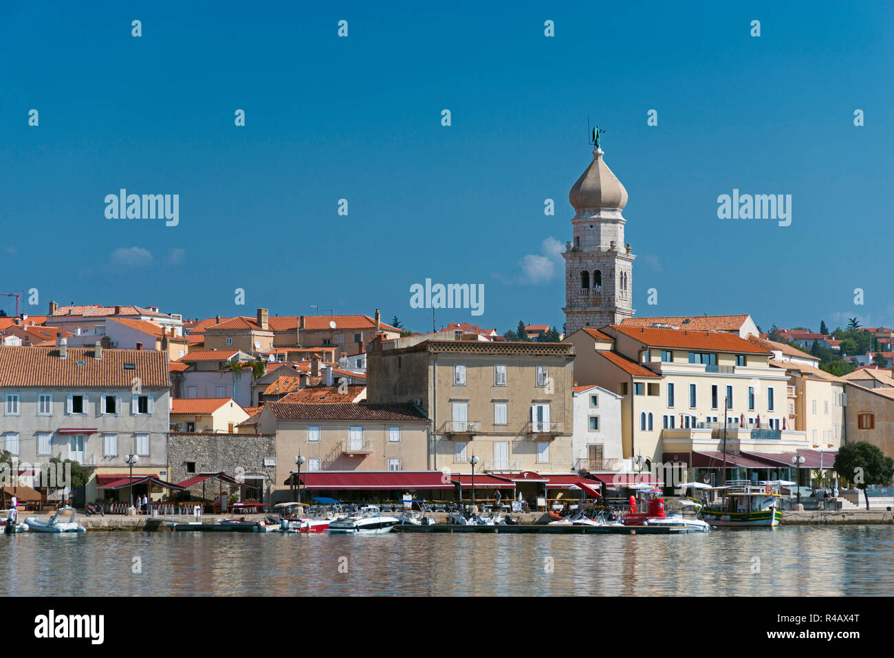 St Mary's Basilica, Krk, Krk Island, Kvarner Bay, Croatia Stock Photo