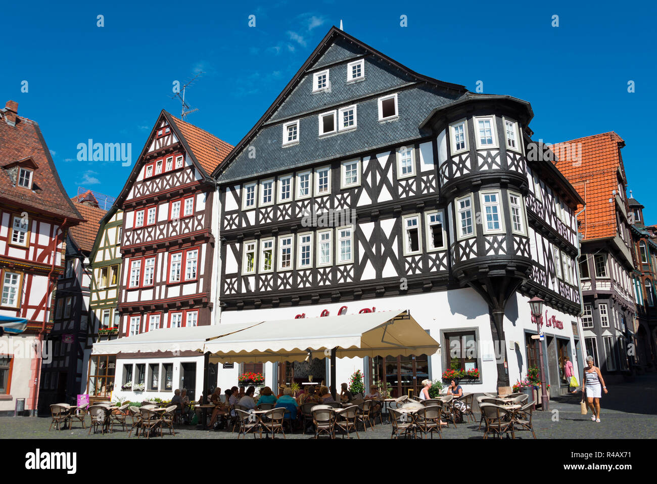 Bucking house, market place, old town, Alsfeld, Hesse, Germany, Bückinghaus Stock Photo