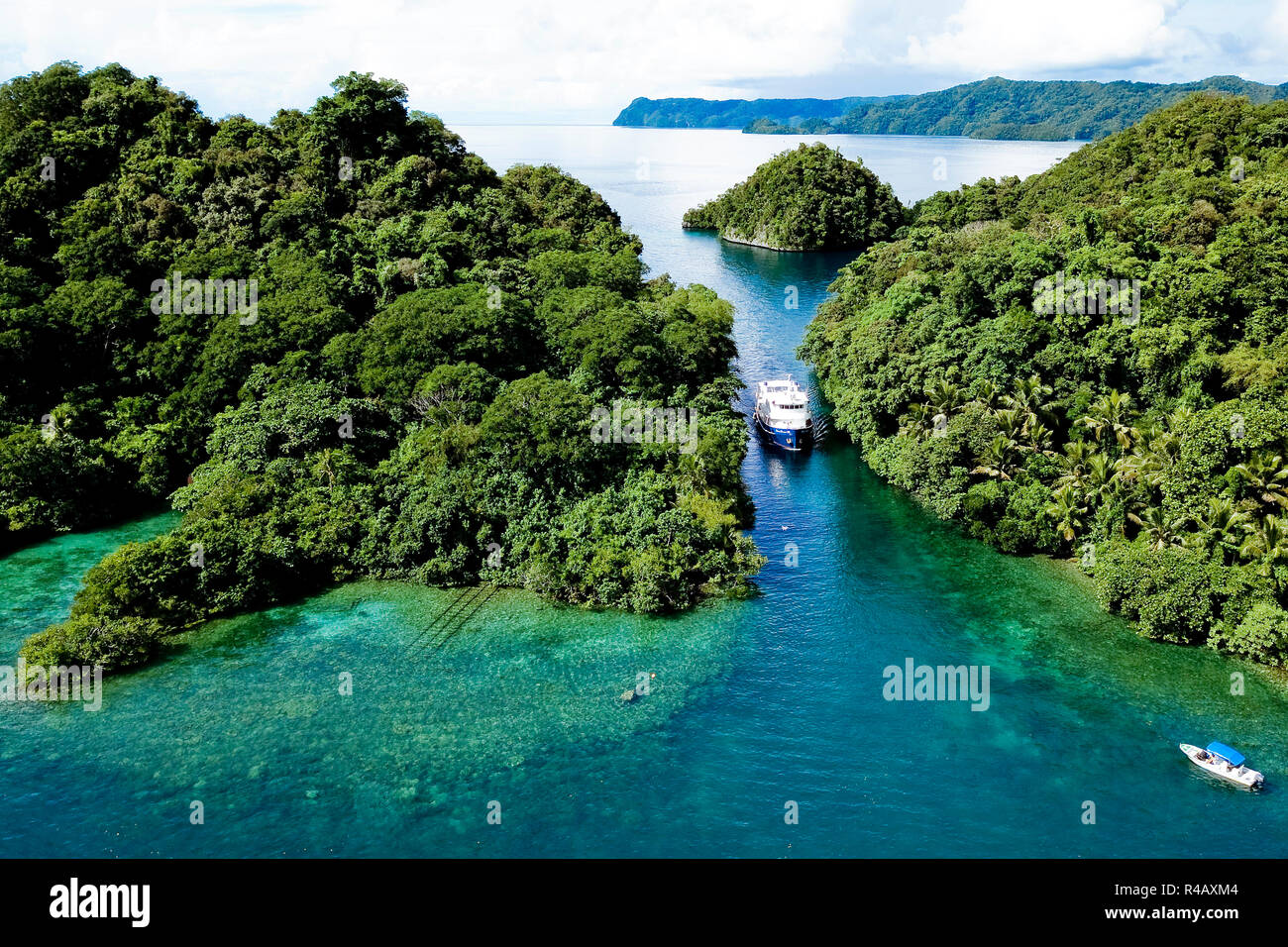 Palau lagoon, Micronesia, Pacific, Australia Stock Photo