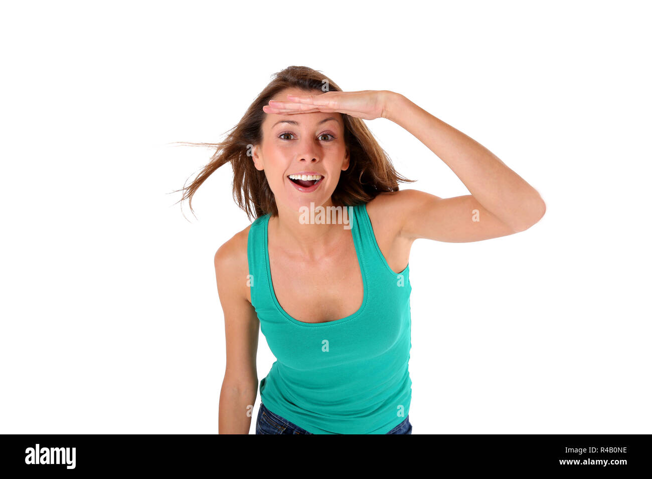 Top view charming girl hi-res stock photography and images - Alamy