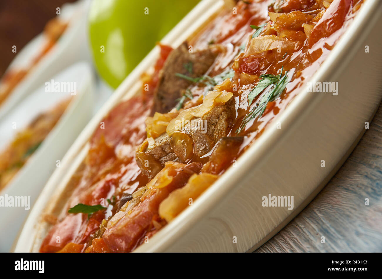 Szekelygulyas , Hungarian Goulash with Pork and Sauerkraut, Hungarian