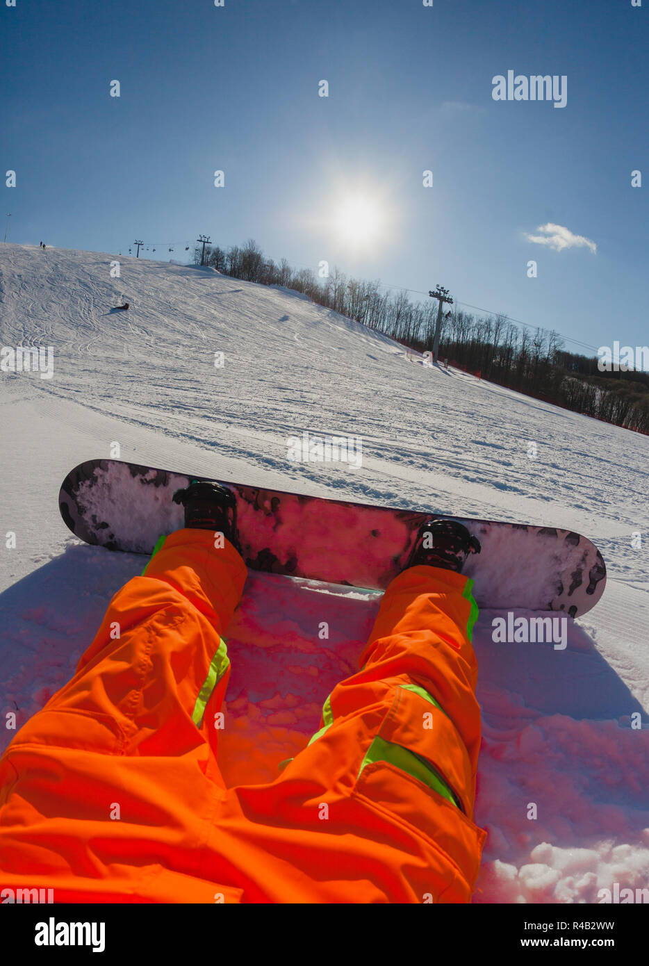 сноуборд ноги