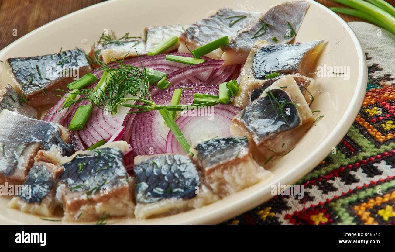 Christmas herring, Lithuanian cuisine, Baltic Traditional assorted