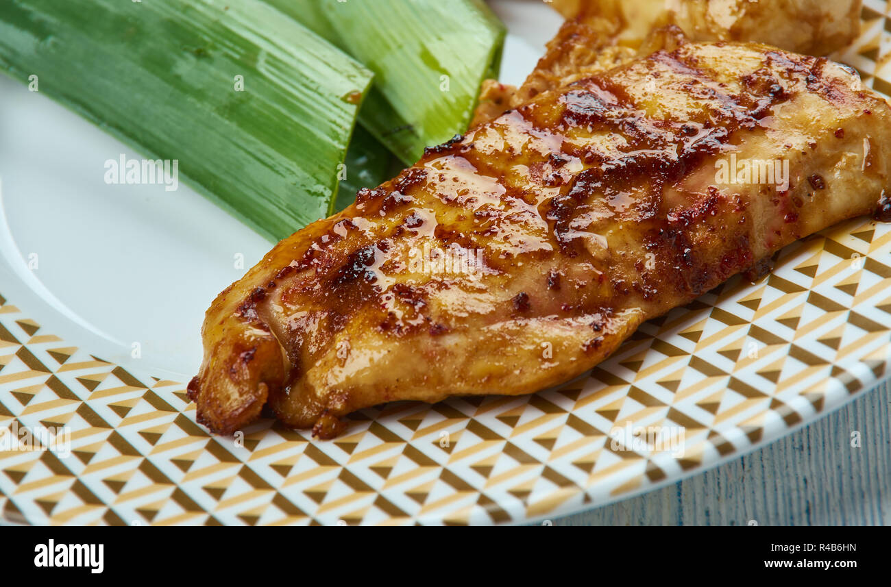 BBQ Ranch Grilled Chicken , large dish, combine the barbecue sauce