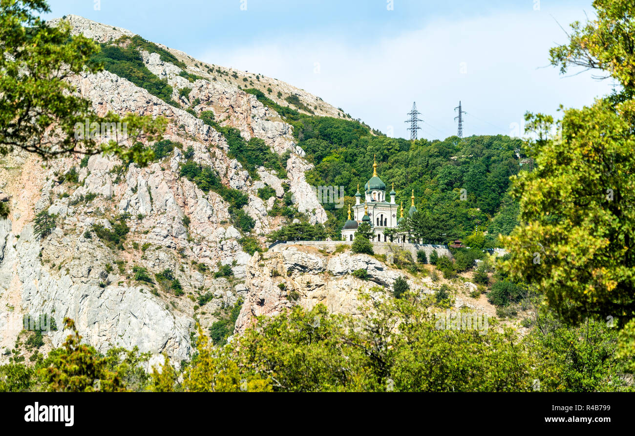 The Church of Resurrection in Foros, Crimea Stock Photo