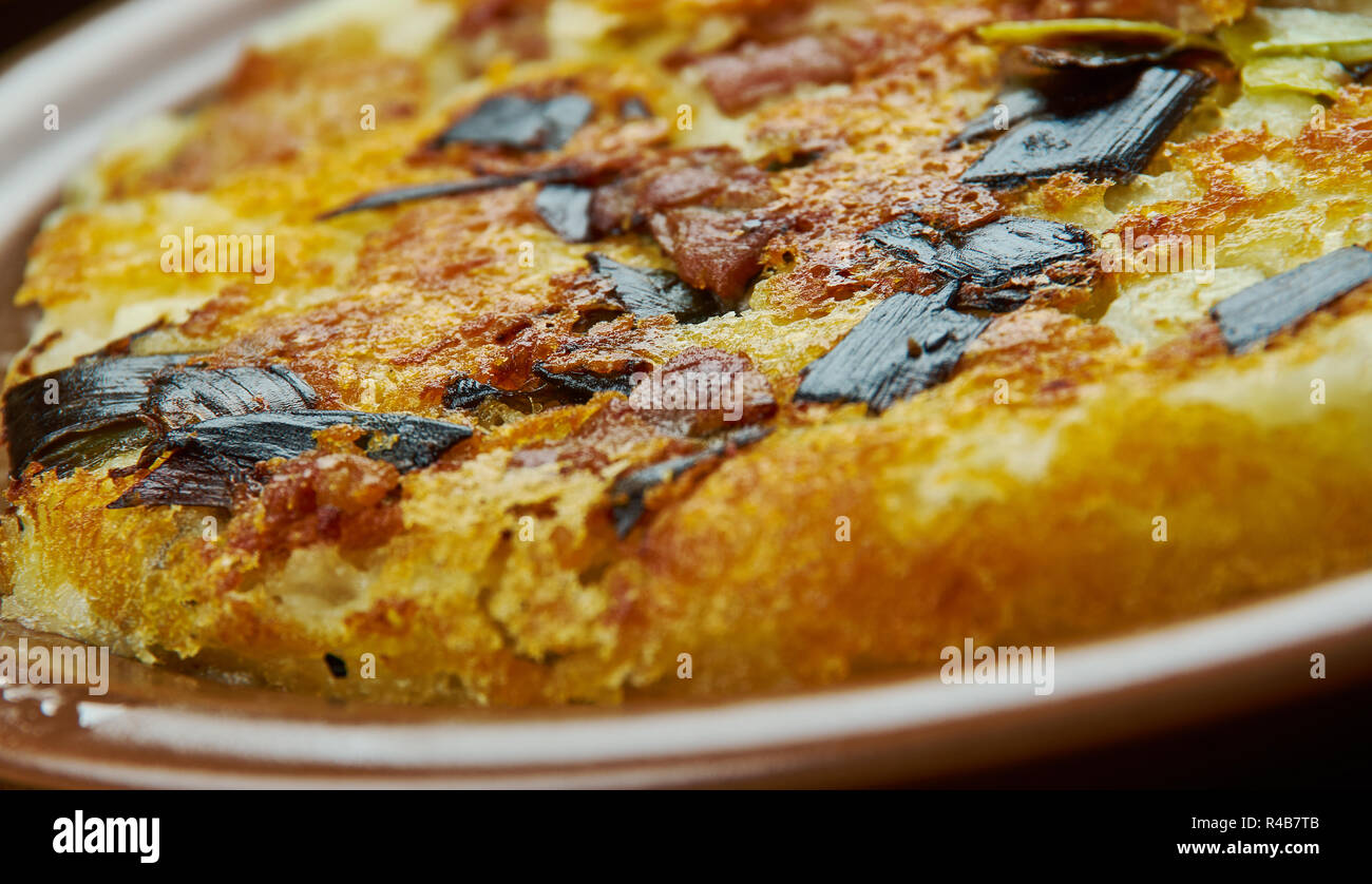 Bubble and Squeak, traditional British breakfast made from boiled