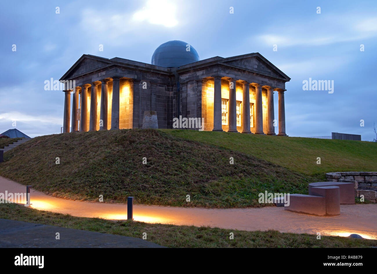 City Observatory, Calton Hill Edinburgh, Scotland, UK. Opened 24 Nov. 2018 with new art gallery and restaurant providing panoramic views Stock Photo