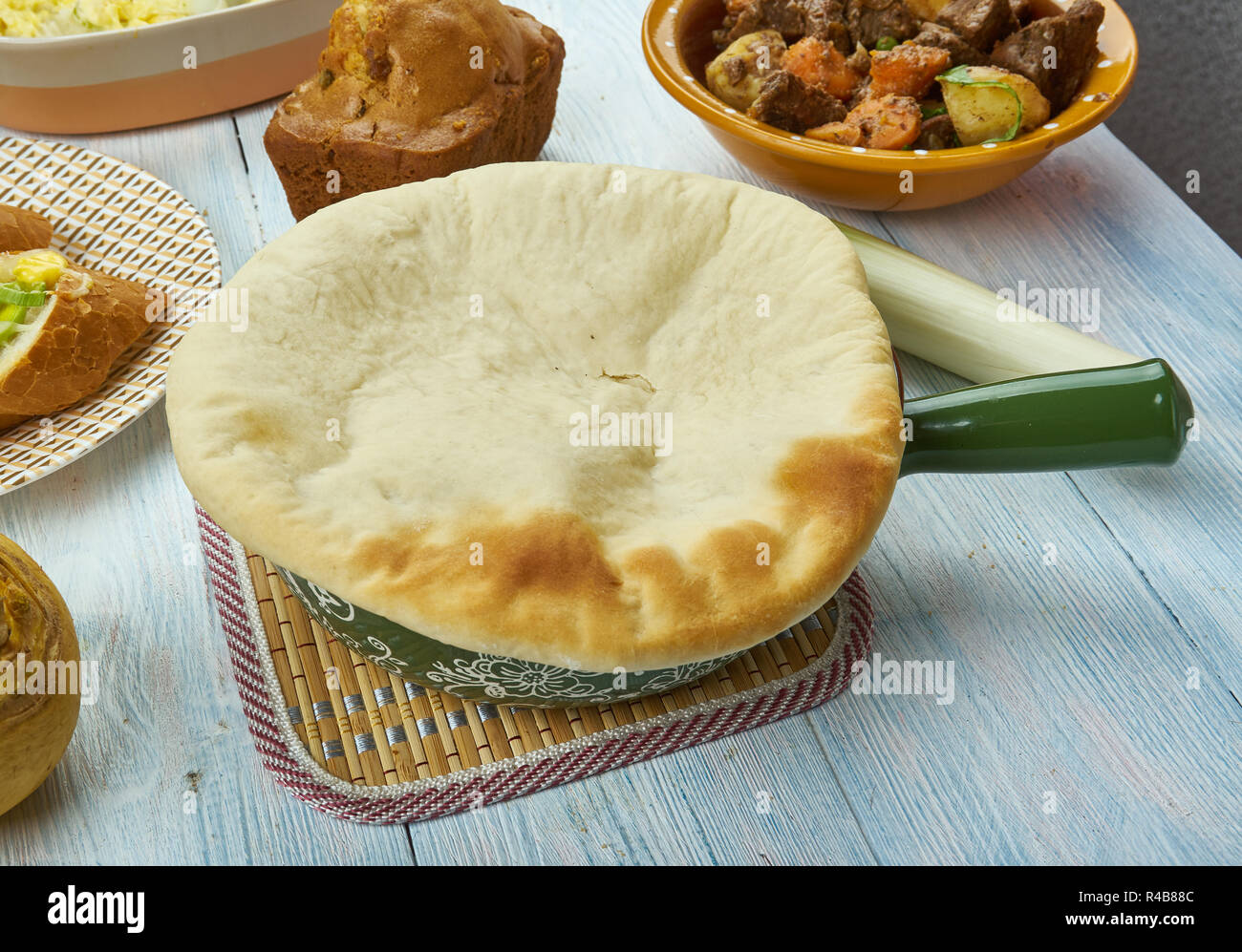 Beef, Leek, and Mushroom Pie, Welsh, cuisine, British Traditional