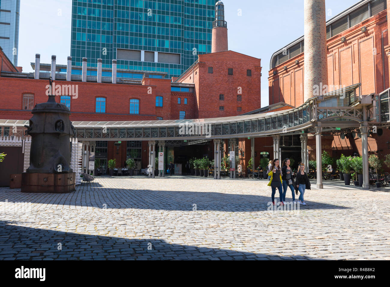 Poznan shopping centre center, view of young people leaving the Stary Browar  shopping mall in the city of Poznan, Poland Stock Photo - Alamy