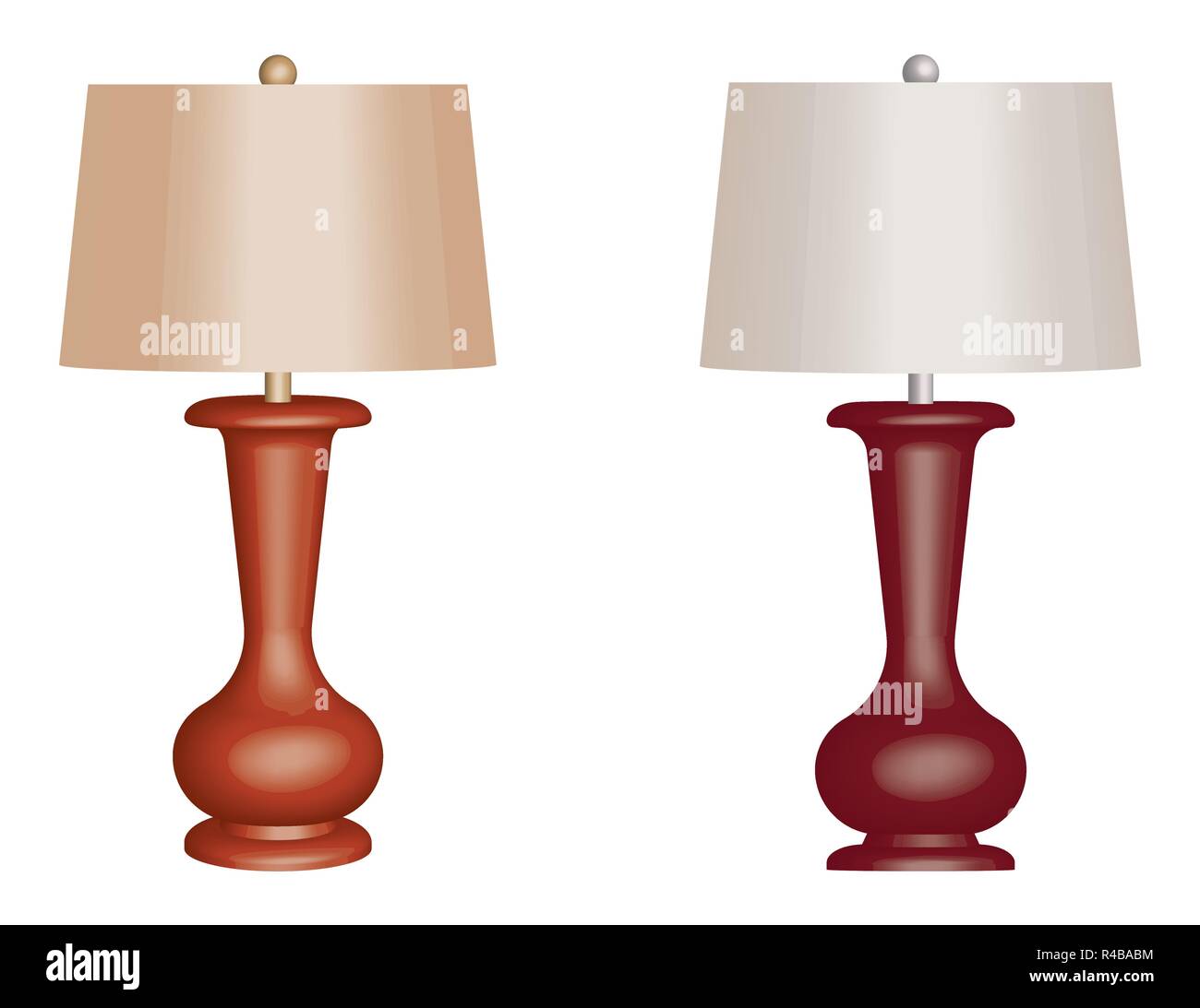 Wooden table lamp. Vector illustration Stock Vector Image & Art Alamy
