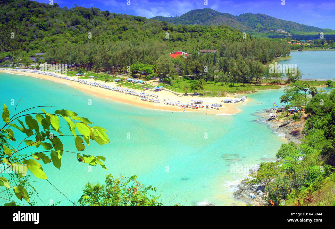 nay harn beach in phuket Stock Photo