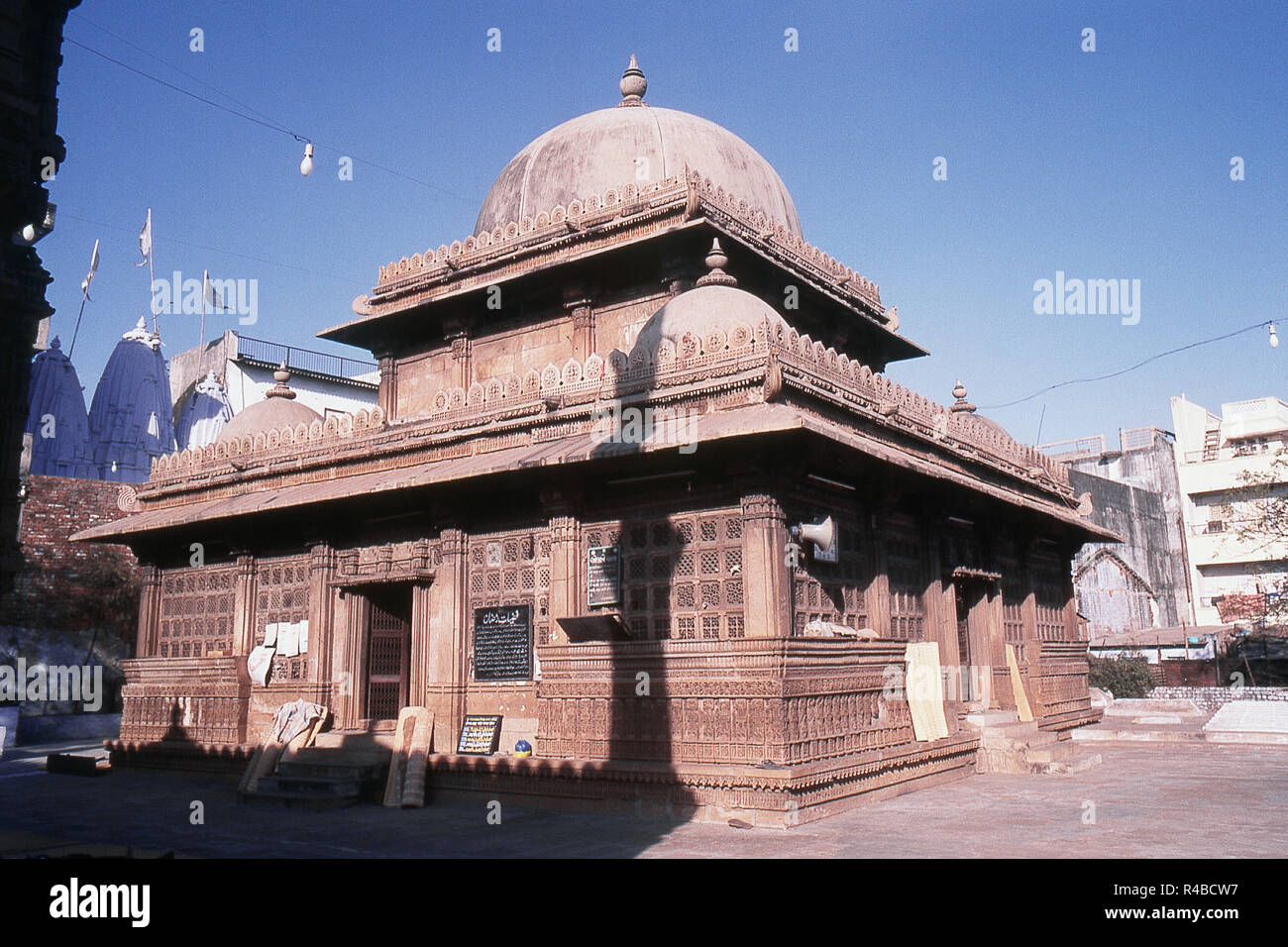 View of Rani Sipri's Mosque, Ahmedabad, Gujarat, India, Asia Stock Photo