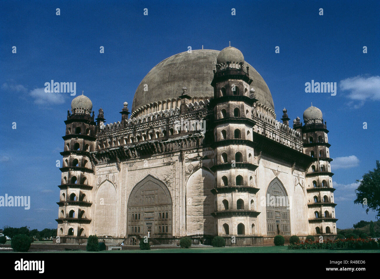 Exterior view of Gol Gumbaz, Bijapur, Karnataka, India, Asia Stock Photo