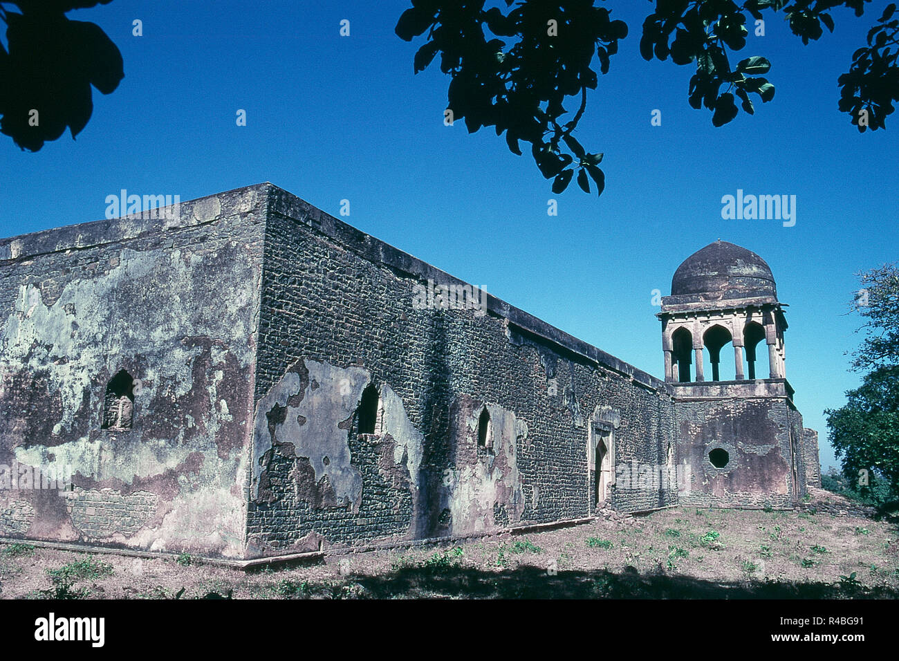 View of Baz Bahadur's Palace, Mandu, Madhya Pradesh, India, Asia Stock Photo