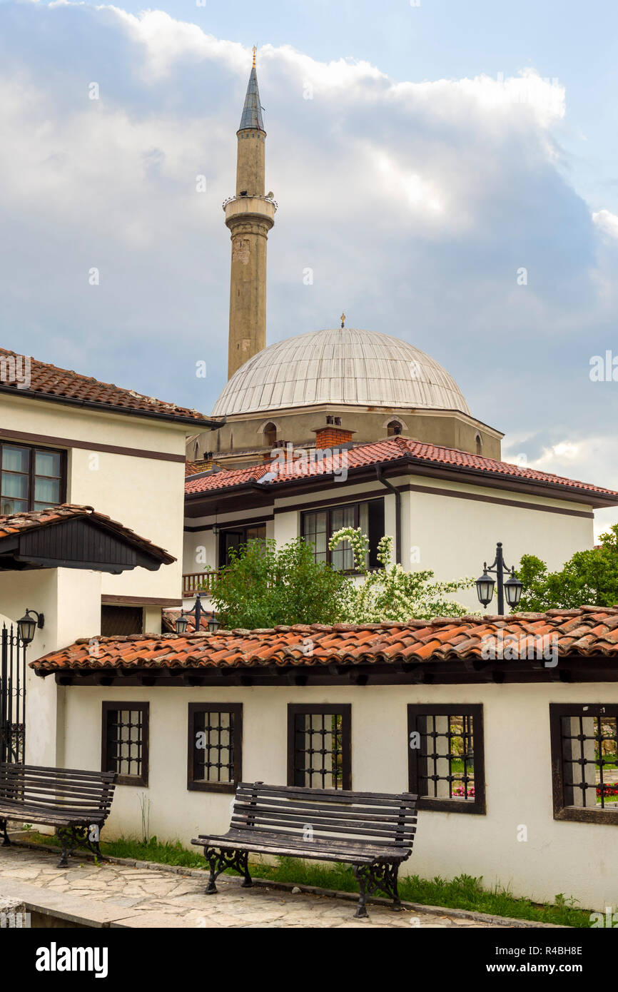 Building of League for the Defense of the Rights of the Albanian Nation or League of Prizren, Kosovo Stock Photo