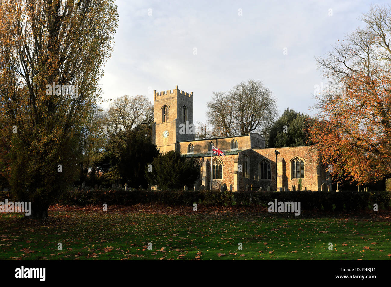 Saint Andrews church, Abbots Ripton village, Cambridgeshire, England, UK Stock Photo