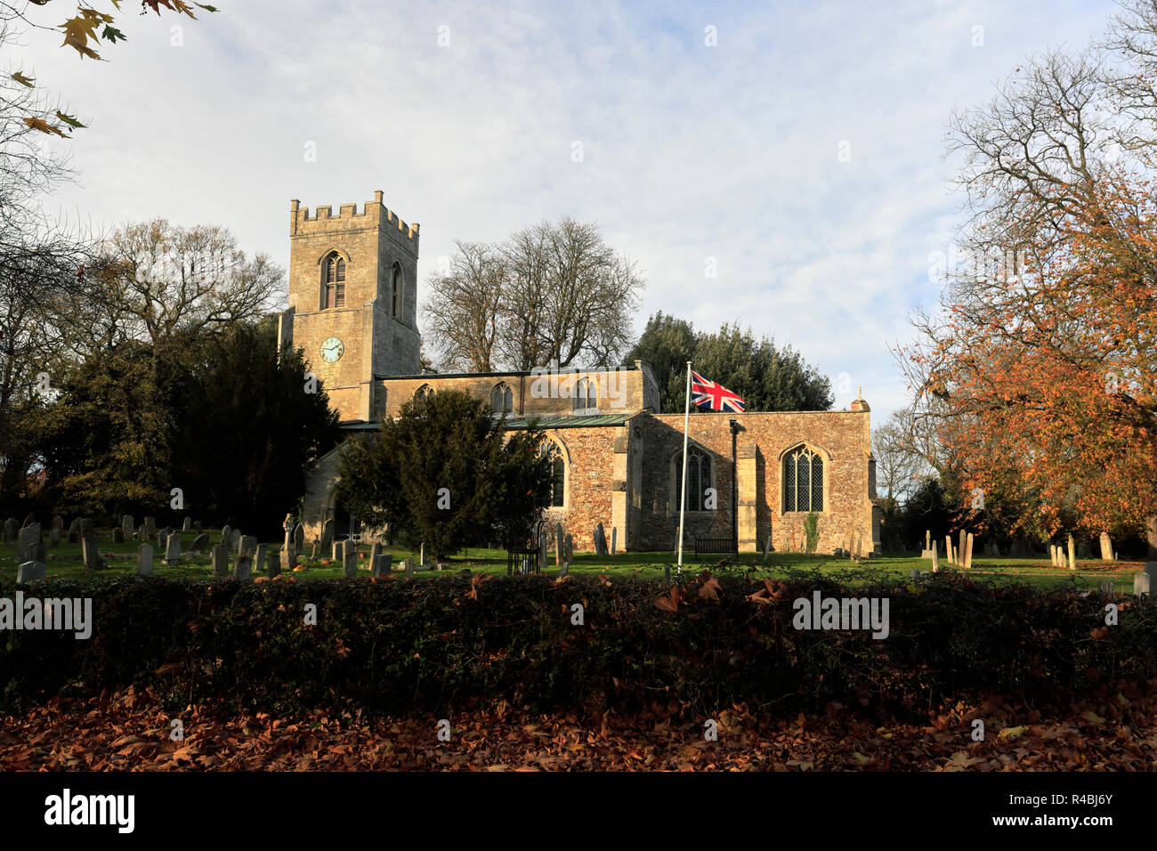 Saint Andrews church, Abbots Ripton village, Cambridgeshire, England, UK Stock Photo