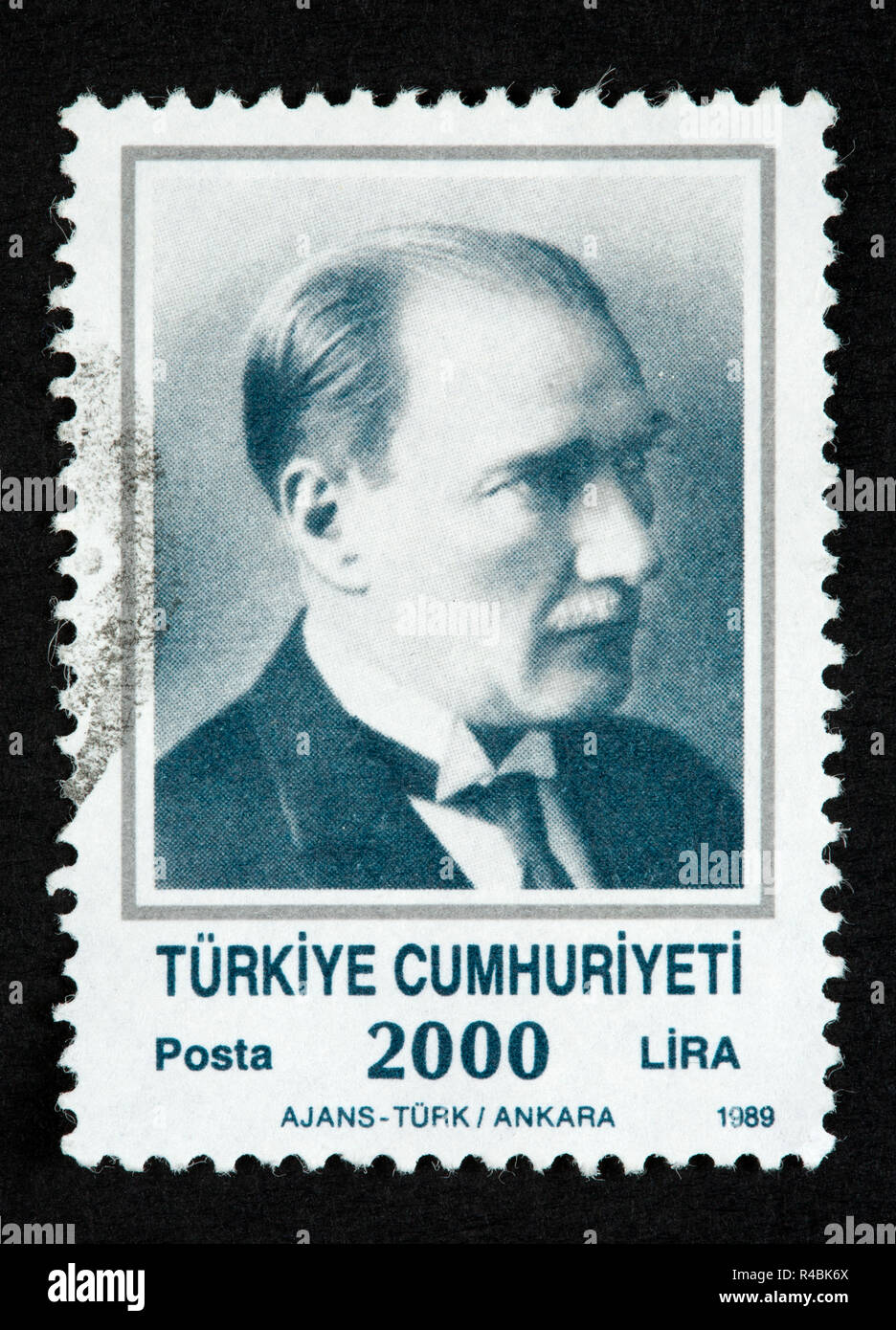 Turkish postage stamp Stock Photo