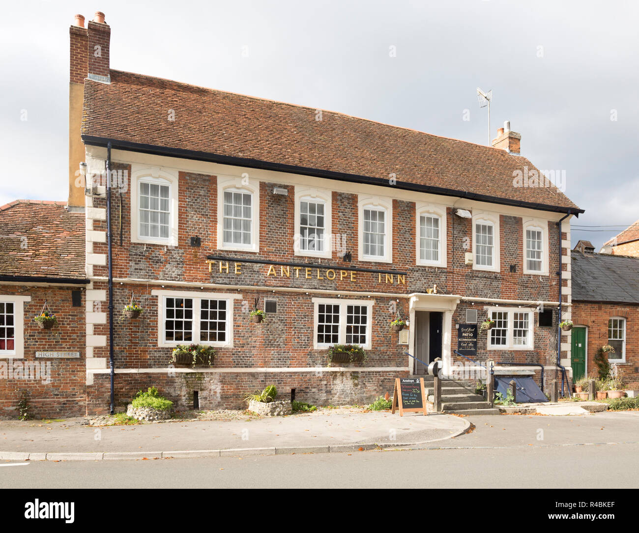 The Antelope Inn Traditional Village Pub, Upavon, Wiltshire, England 