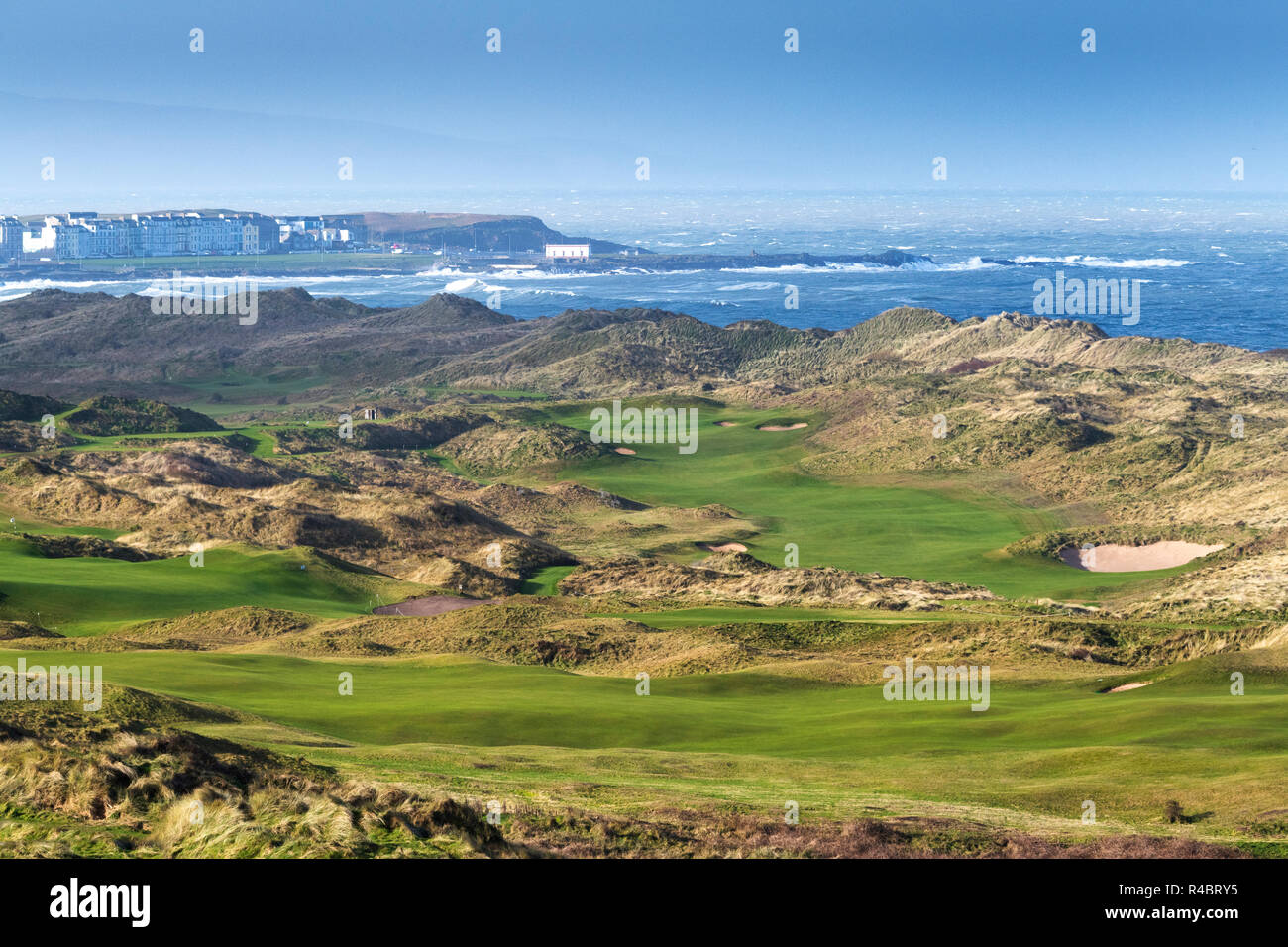 Views of the championshiop Royal Portrush golf course Stock Photo - Alamy