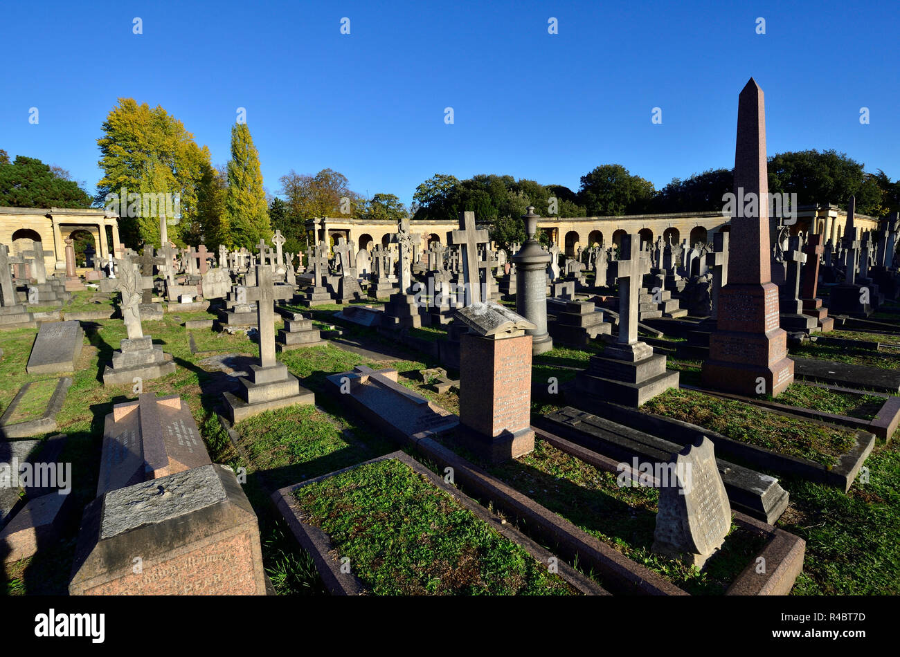 Brompton Cemetery (Kensington and Chelsea) London, England, UK. Stock Photo