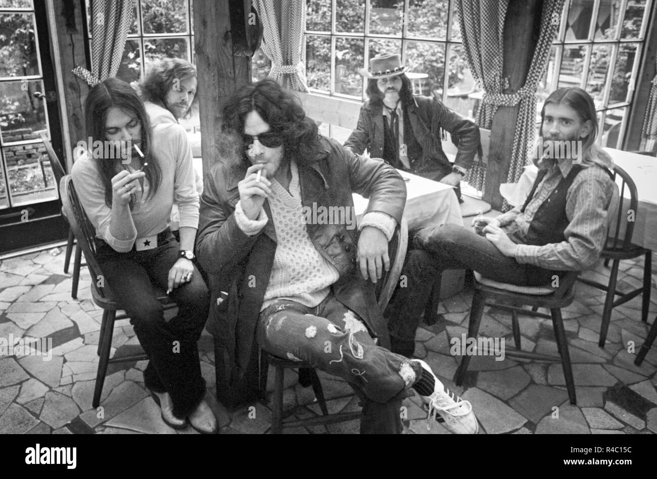 New Riders Of The Purple Sage During A Photo Shoot Stock - 