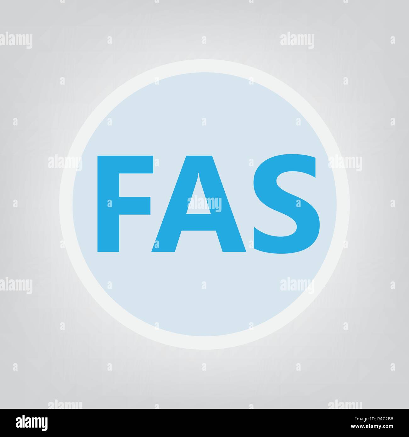 FAS (fetal alcohol syndrome) acronym- vector illustration Stock Vector