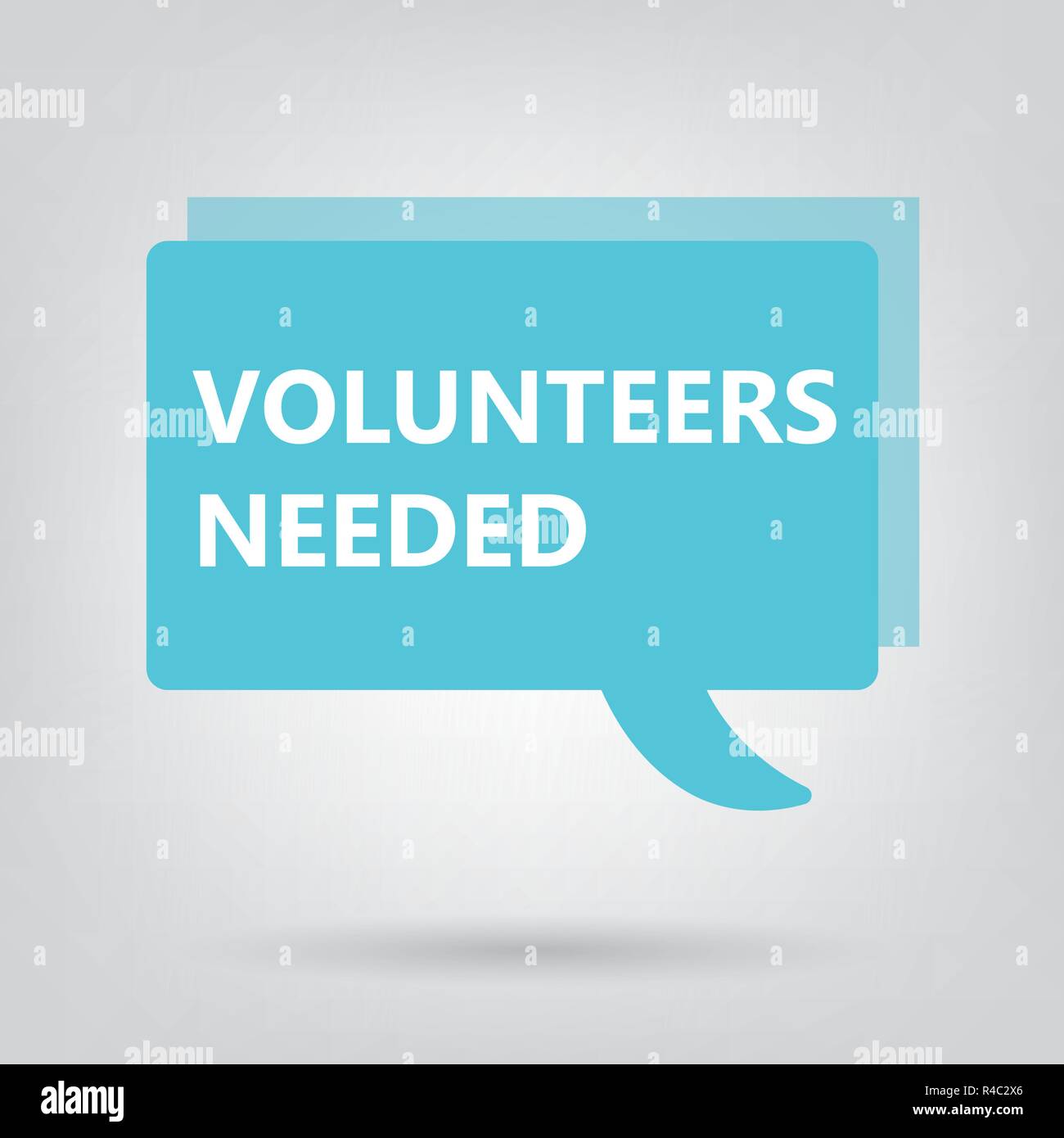 Volunteers Needed written on a speech bubble- vector illustration Stock ...