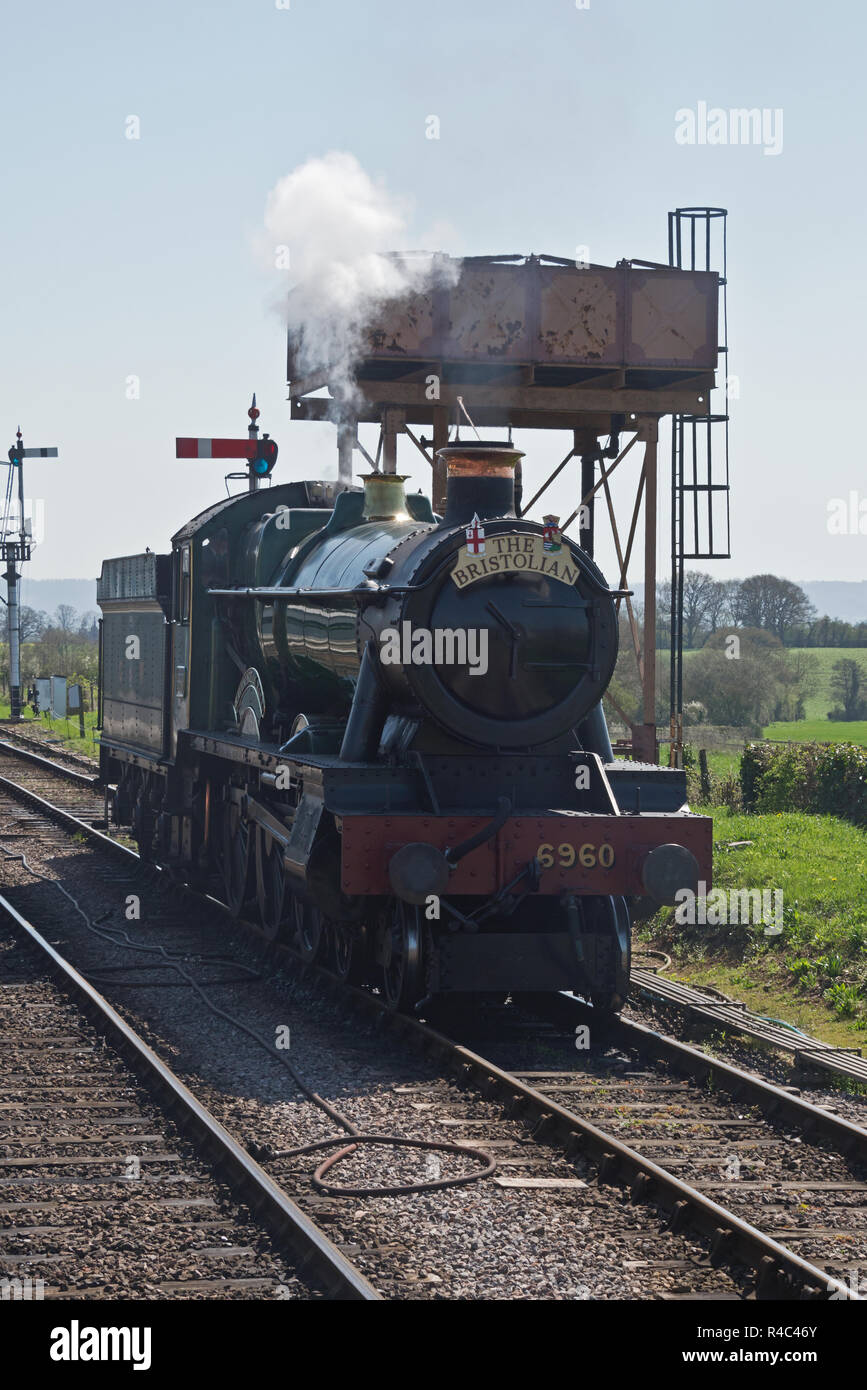 Modified Hall Class steam 6960 Raveningham Hall pulling 'The