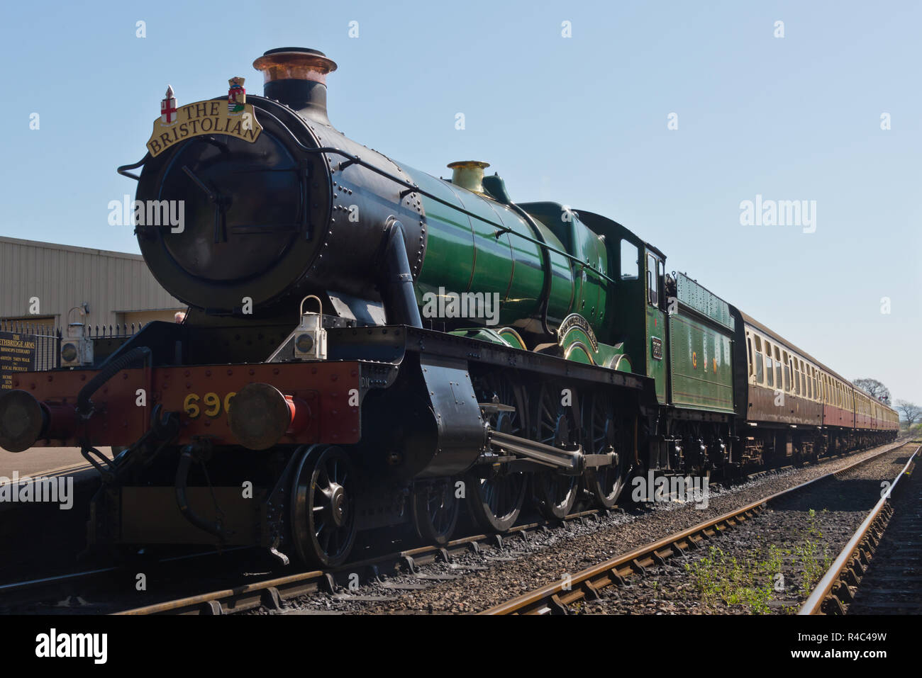 Modified Hall Class steam 6960 Raveningham Hall pulling 'The