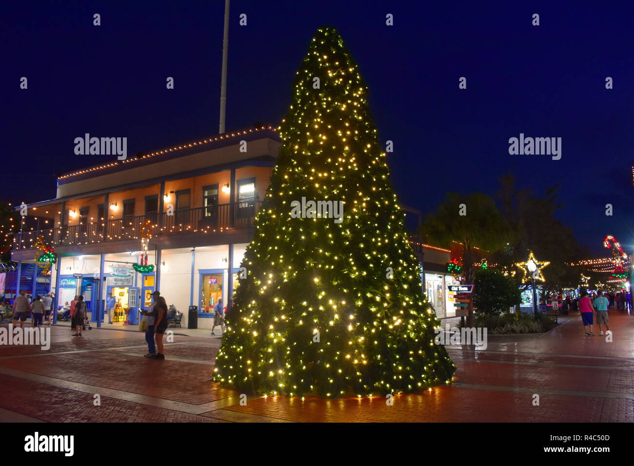 Orlando, Florida. November 21 , 2018 Illuminated Christmas Tree and
